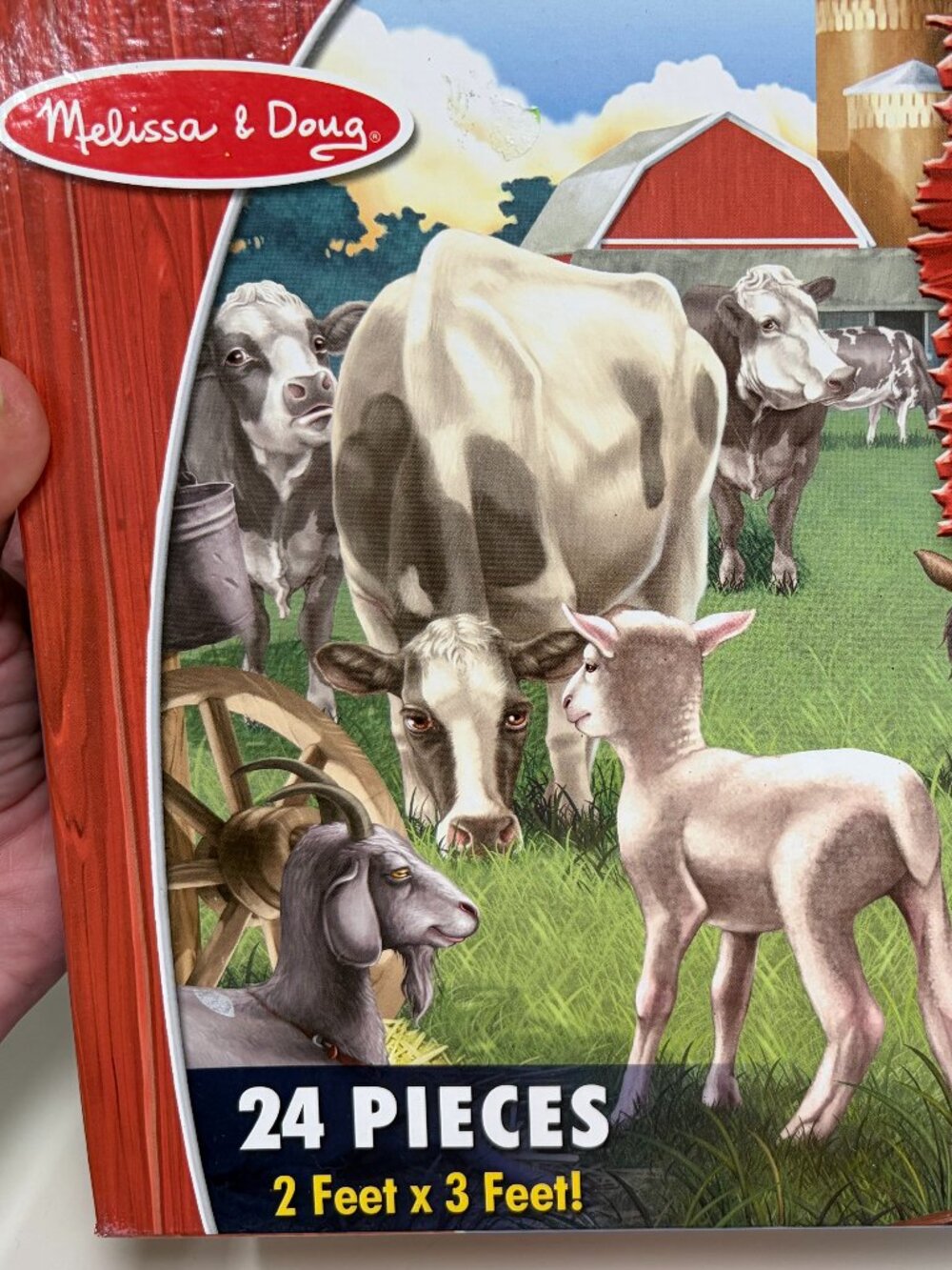 Melissa & Doug Farm Friends 24-Piece 2' x 3' Floor Puzzle